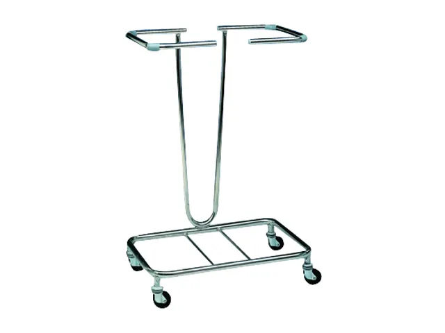 Afvalverzamelaar 1x120 Liter Afvalzak Gelakt Verrijdbaar