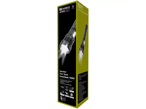 Sandberg Survivor 7in1 Torch Powerbank 10000 Mah