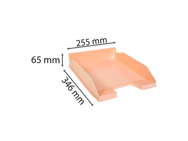 Brievenbak COMBO Pas tel koraal glossy