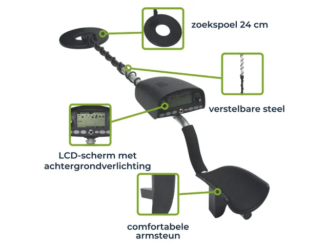Metaaldetector Premium Zoekdiepte 25cm