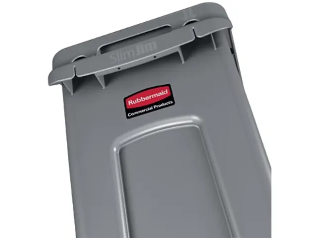 Rubbermaid afvalcontainer Slim Jim 87 liter grijs