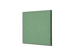 Wanddecoratie Textiel Set 40x40cm Hexagon Groen