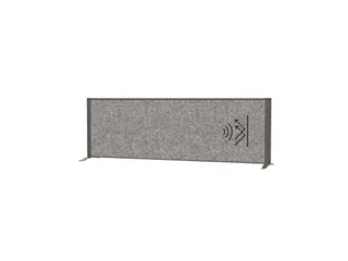 Akoestisch Bureauscherm MAULconnecto 160x50cm vrijstaand Antr/D.grijs - 1