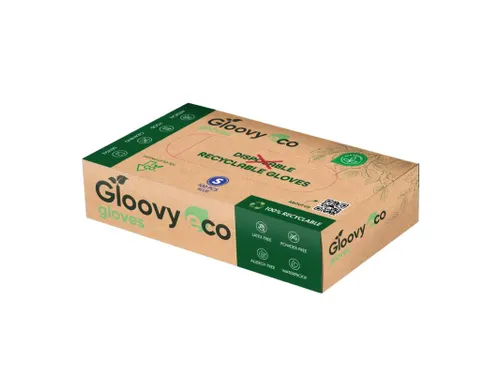 Gloovy Eco Duurzame Hygiëne Handschoen Blauw Maat S 20x100 stuks