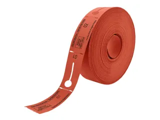 Garderobebonnen Combicraft nummering 1 t/m 500 rood 500 stuks - 2