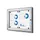 Vitrinebord Quantore luxe 2x A4 zilver