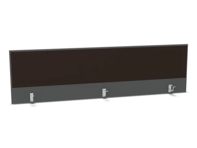 opzetpaneel bureau aanbouw achter MS-donkergrijs BN2036-bruin 2000mm