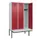 locker met bank,HxBxD 2120x1200x815mm,3vak,vak B 400mm,cilinderslot