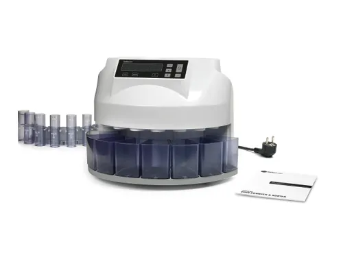 Safescan 1250 Munttelmachine & Sorteerder Euro Wit