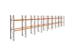 palletstelling,basis+8xaanbouw,HxBxD 3360x17425x1100mm,vakl. 3000kg
