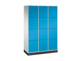 grootvolume-lockersysteem,RAL 7035/RAL 5012,HxBxD 1950x1220x500mm - 2