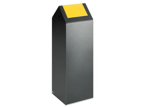 Afvalverzamelaar Zelfblussend 89 Liter 1045X320X320Mm Klemring Geel