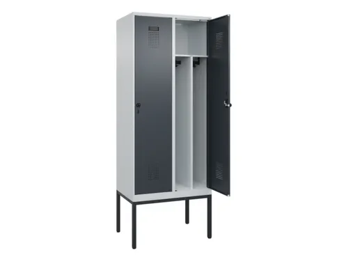 locker voor scheiding van kleding,HxBxD 2120x800x500mm,2vak