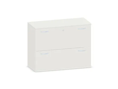 Hangmappenkast 770X1000X430Mm 2Hangmappenframes Wit+ Wit