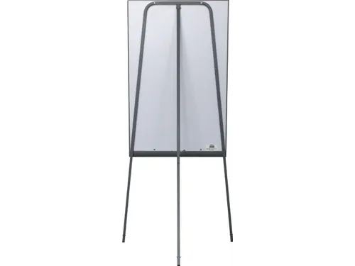 Mobiele Flipover Grijs Met Whiteboard Magnetisch 100x65cm