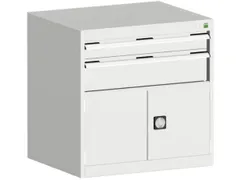 ladekast HxBxD 800x800x650mm 2laden RAL7035