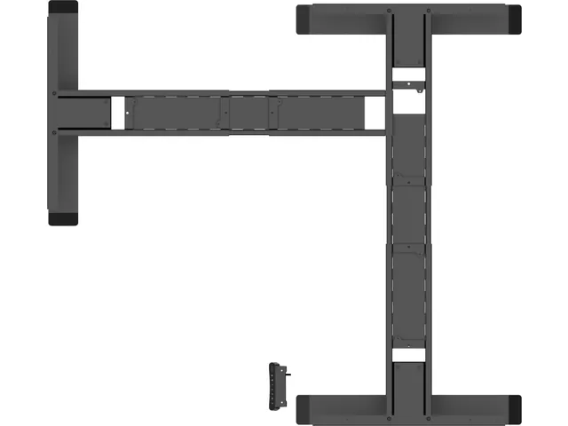 Piètement bureau assis-debout réglage électrique angle 180cm noir