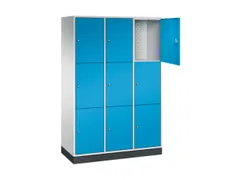 grootvolume-lockersysteem,RAL 7035/RAL 5012,HxBxD 1950x1220x500mm