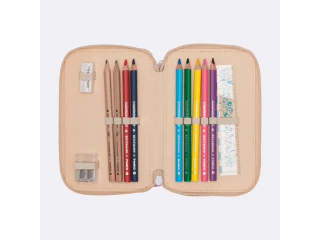 Etui Beckmann gevuld 3-laags 27 dlg Yellow Heart yellow Inhoud: 2x jum