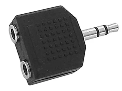 Dubbele Vrouwelijke 3.5mm Stereo Jack Mannelijke 3.5mm Stereo Jack