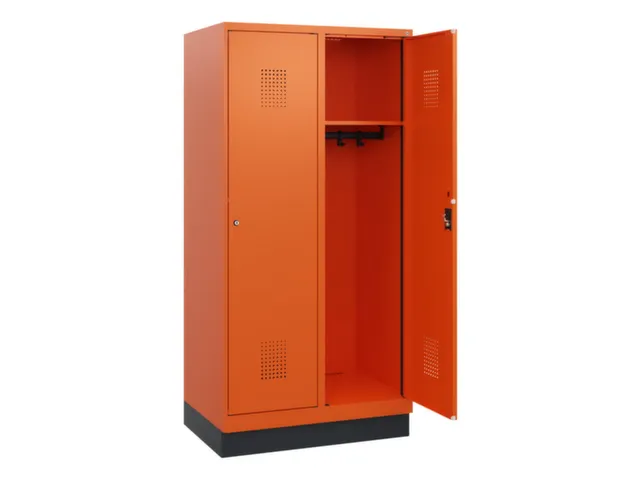 schoollocker,HxBxD 1630x800x500mm,2vak,vak B 400mm,cil.-slot,sokkel