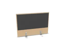 opzetpaneel bureau aanbouw achter NE-esdoorn antraciet 800mm