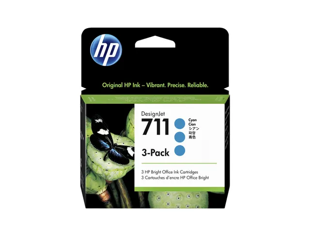 HP 711 Inktcartridge CZ134A Blauw High Capacity Origineel