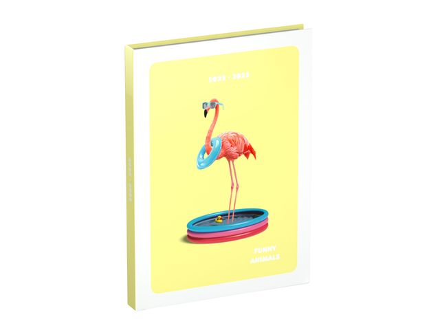 Schoolagenda 2022-2023 Funny Animals Flamingo | Jaarartikelen.nl