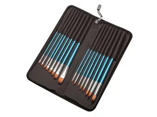 Kwasten set Conda synthetisch 16 stuks in etui - 2