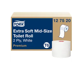 Toiletpapier Tork 2-laags Wit 127520 Compact T6 - 1