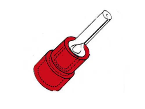 Rode Kabeleindstift