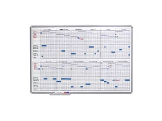 Magnetische 1/2 Jaarplanner 60x90 cm inclusief magnetische symbolen - 1