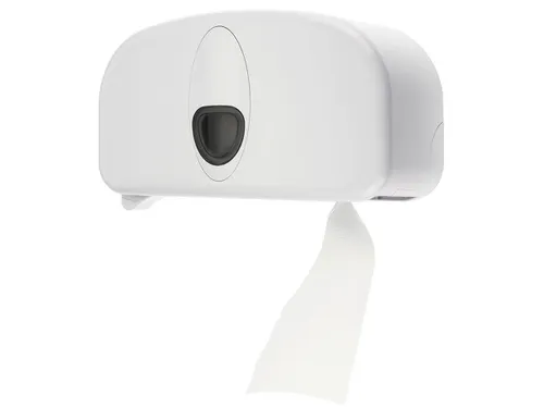 Toiletpapier Dispenser Wit Voor Kokerloze Toiletrollen