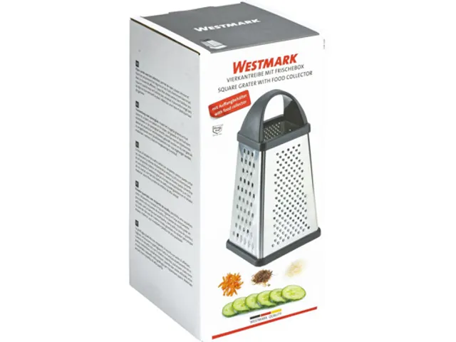 Westmark RVS rasp 4-zijdig 13cm met opvangbak