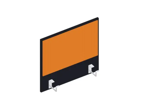 baliepaneel,v. bureau,aanbouw links,B 600mm,CC-zwart,BN3005-geel