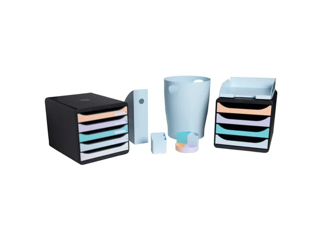 Ladenblok A4+ BIG BOX PLUS Pastel zwart/pastel glossy