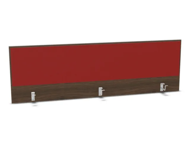 opzetpaneel bureau aanbouw achter NV bruin hickory BN4011-rood 1800mm
