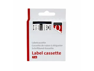 Labeltape Quantore 40913 9mmx7m zwart op wit D1 - 5