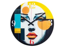 Wandklok NeXtime Vogue 43cm glas
