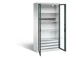 acculaadkast 1950x930x500mm 5stekkerdozen 230V cil.-slot front RAL7016