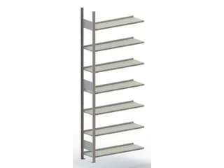 Inhaakstelling Aanslagrand Aanbouwveld 2500x1000x300mm 7legborden - 2