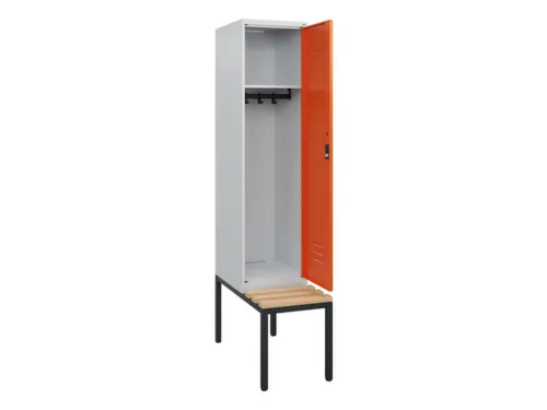 locker met bank,HxBxD 1950x400x815mm,1vak,vak B 400mm,cil.-slot