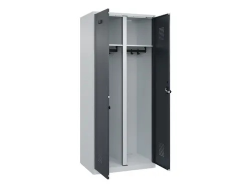 locker voor scheiding van kleding,HxBxD 1850x800x500mm,2vak