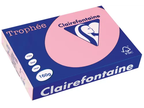 Trophée Pastel gekleurd papier A4 160 gram 250vel Roze