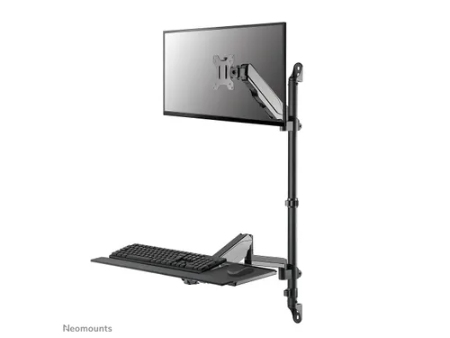 Neomounts WL90-325BL1 Zit-sta werkstation wand - 17-32 inch - 1-9 kg (