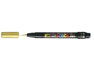 Brushverfstift Posca PCF350 Penseelpunt 1-10mm Goud - 1