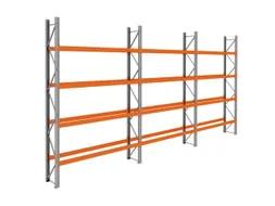 palletstelling,basis+2xaanbouw,HxBxD 4620x8500x750mm,vakl. 3000kg