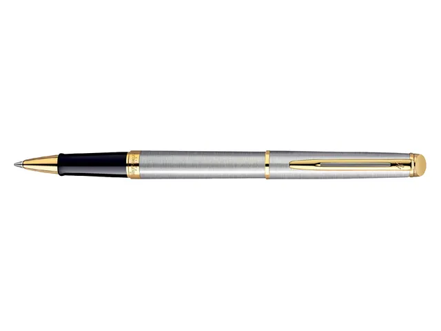 Rollerpen Waterman Hémisphère Stainless Steel GT Fijn Zwarte inkt