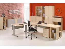Bureau C-Poot Hxbxd 680-820X800X800Mm Esdoorn