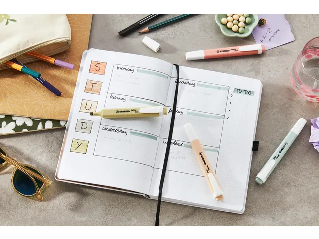 Markeerstift STABILO Swing cool nature assorti 6 stuks